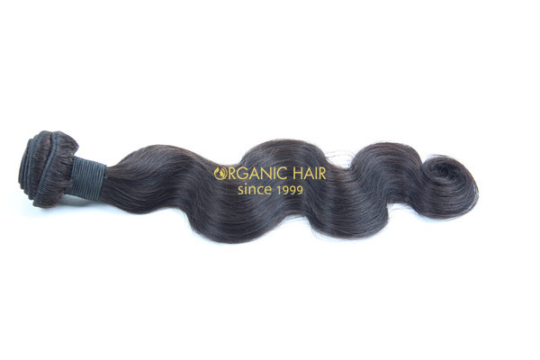 Curly real human hair extensions